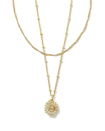 Brielle Multi Strand Necklace in Silver