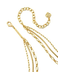 Kinsley Silver Multi Strand Necklace in Ivory Mother-of-Pearl