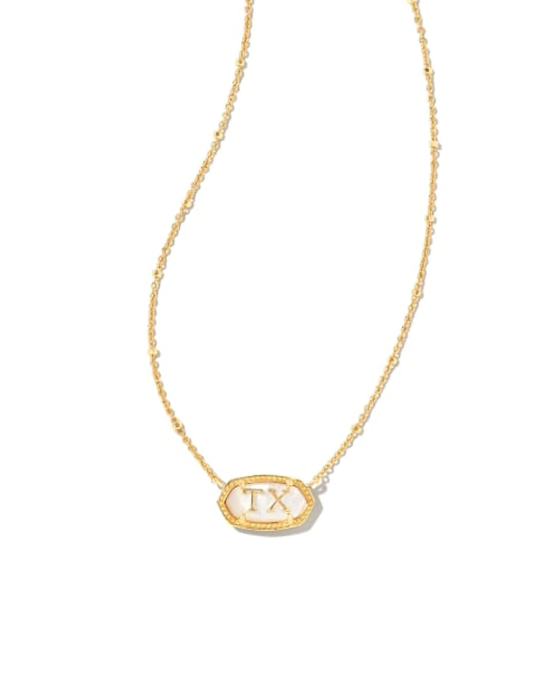 Elisa Gold Texas Necklace Ivory Mother-of-Pearl