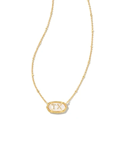 Elisa Gold Texas Necklace Ivory Mother-of-Pearl
