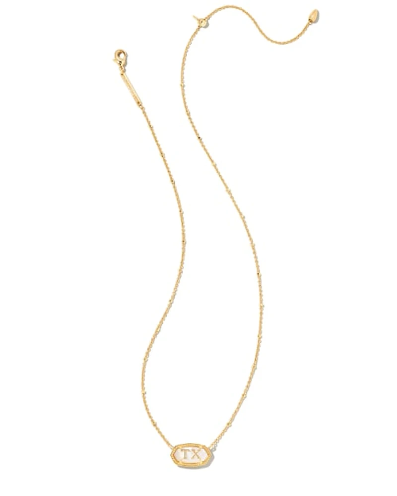 Elisa Gold Texas Necklace Ivory Mother-of-Pearl