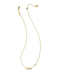 Love Pendant Necklace Gold