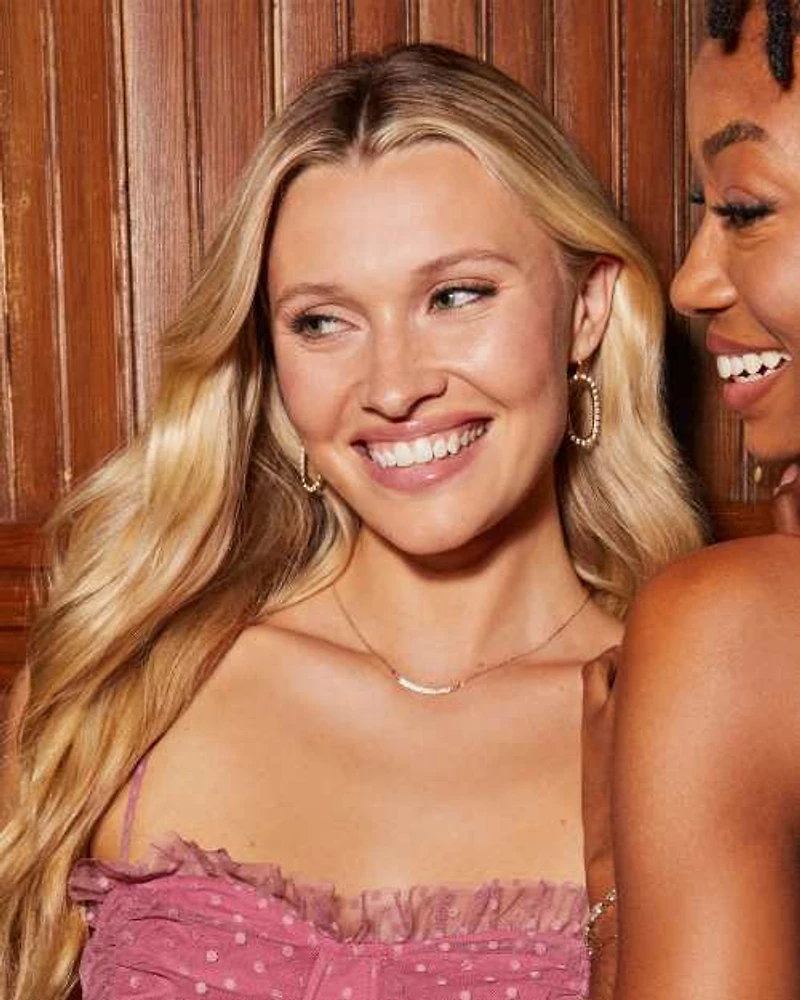 0.15 ct Ott 14k Yellow Gold Pendant Necklace White Diamond