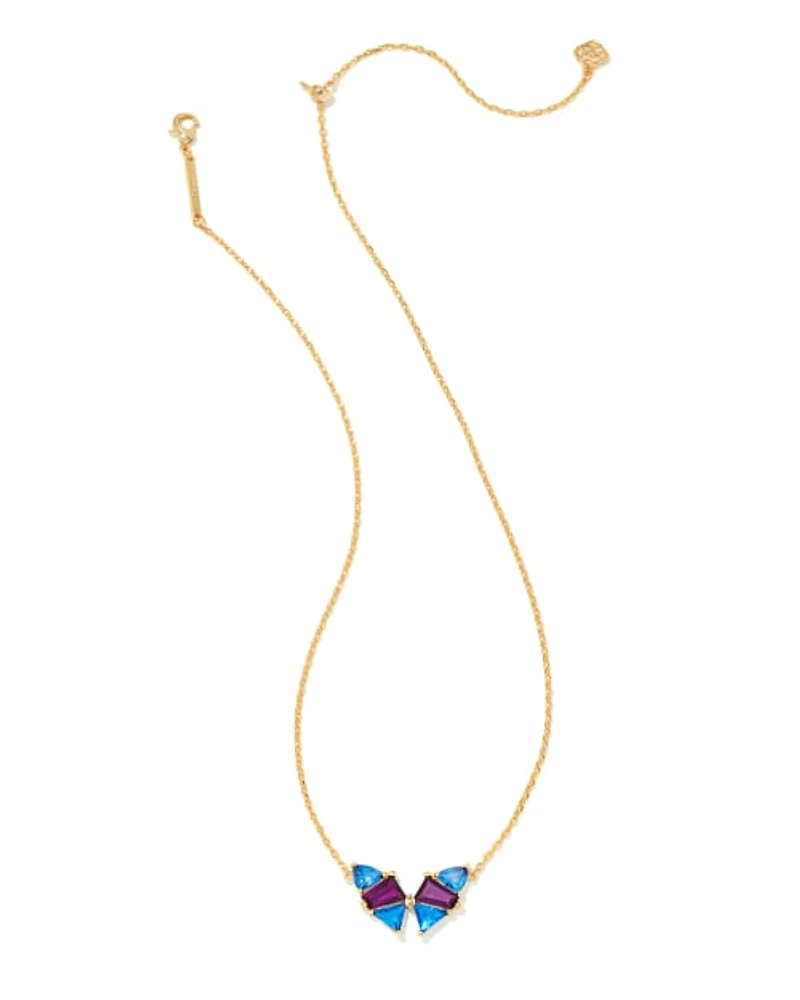 Blair Gold Butterfly Pendant Necklace Ivory Mother-of-Pearl