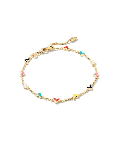 Haven Heart Chain Bracelet in Multi Mix