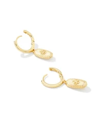 Rue Silver Huggie Earrings White CZ