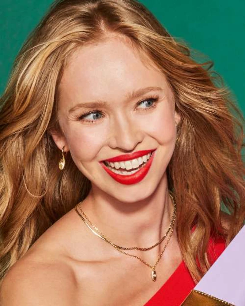 Rue Silver Huggie Earrings White CZ