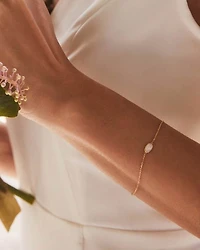 Millicent Delicate Chain Bracelet White Diamond