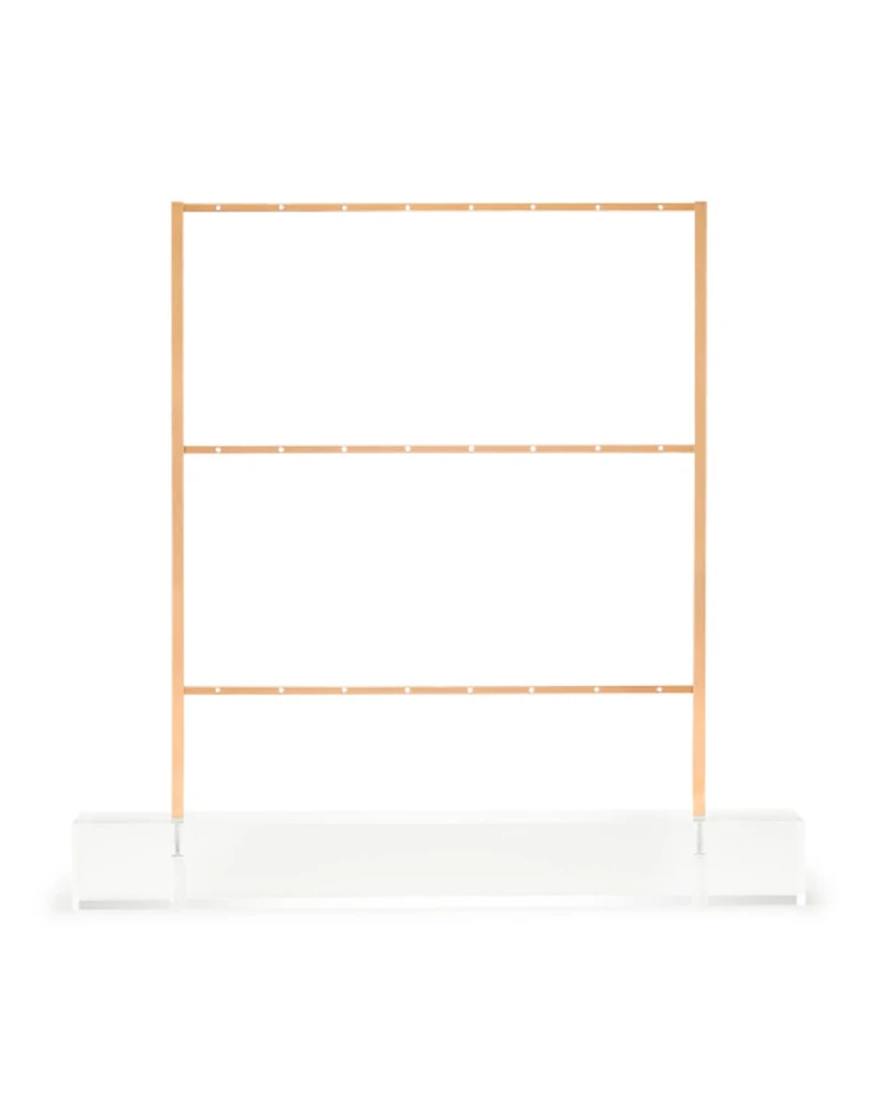 Earring Ladder Jewelry Stand in Rose Gold