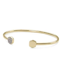 Davis 18k Gold Vermeil Cuff Bracelet White Diamond
