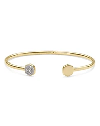 Davis 18k Gold Vermeil Cuff Bracelet White Diamond