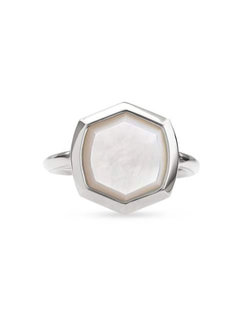 Davis Sterling Silver Cocktail Ring Turquoise