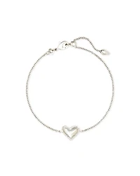 Ari Heart Chain Bracelet Silver