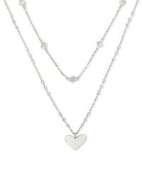 Ari Heart Multi Strand Necklace