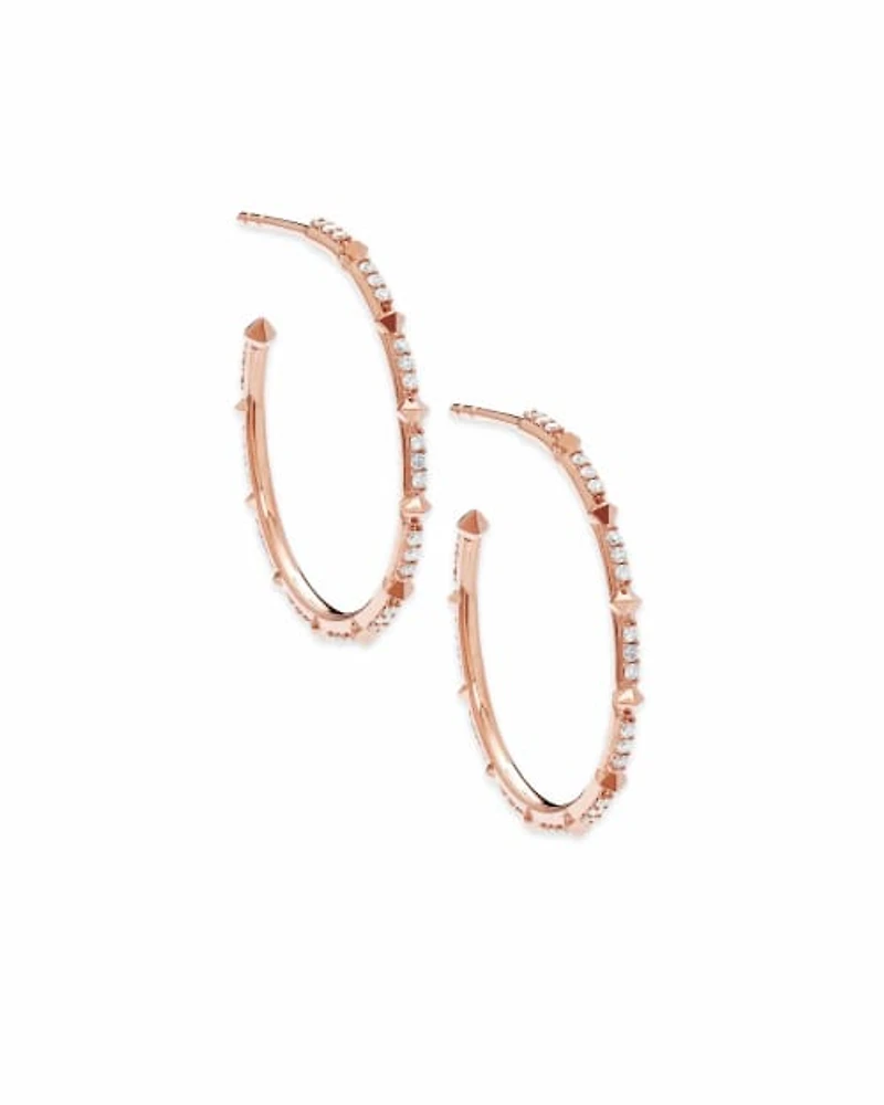 0.3 ct Cybil 14k Rose Gold Earrings White Diamond