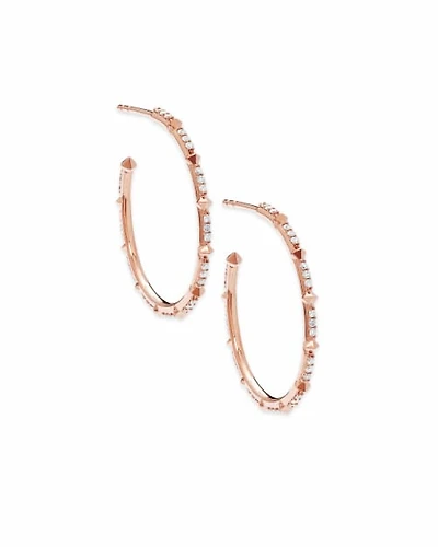 0.3 ct Cybil 14k Rose Gold Earrings White Diamond