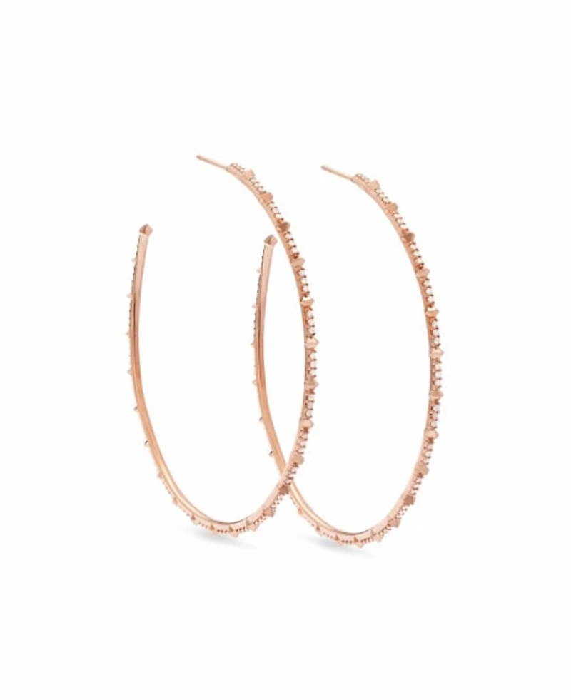 0.66 ct Nia 14k Rose Gold Earrings White Diamond