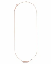 Silas 14k Rose Gold Necklace White Diamond
