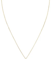 15" Thin Chain Necklace 14k Gold