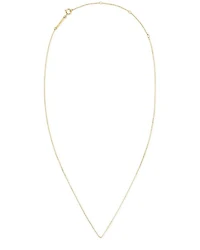 15" Thin Chain Necklace 14k Gold