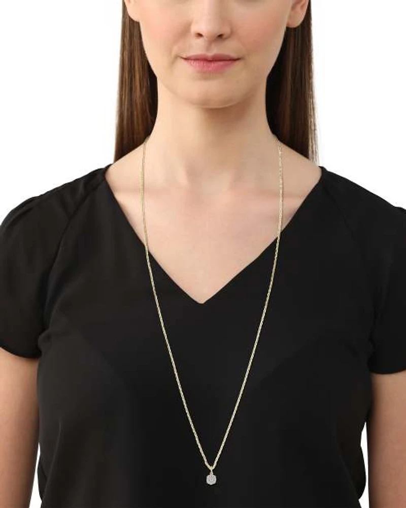 Davis Sterling Silver Charm in White Diamond