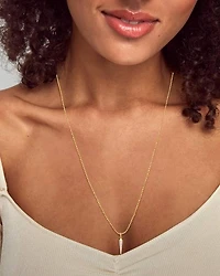 Spike Charm Sterling Silver White Diamond