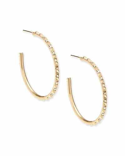 Veronica Hoop Earrings Iridescent Crystal