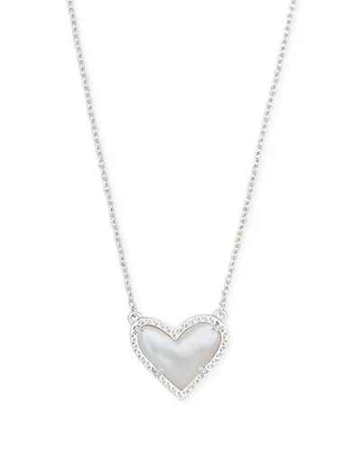 Ari Heart Pendant Necklace Silver
