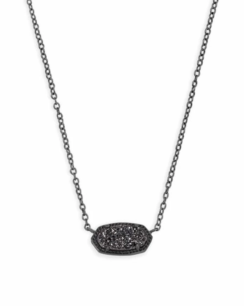 Elisa Pendant Necklace in Gunmetal