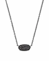 Elisa Pendant Necklace in Gunmetal