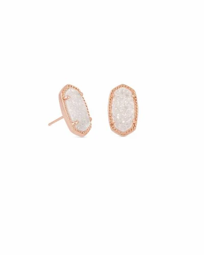 Ellie Stud Earrings Rose Gold