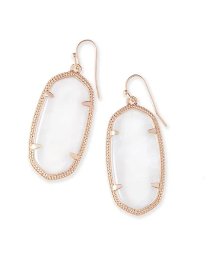 Elle Drop Earrings in Rose Gold