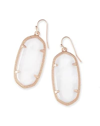 Elle Drop Earrings in Rose Gold