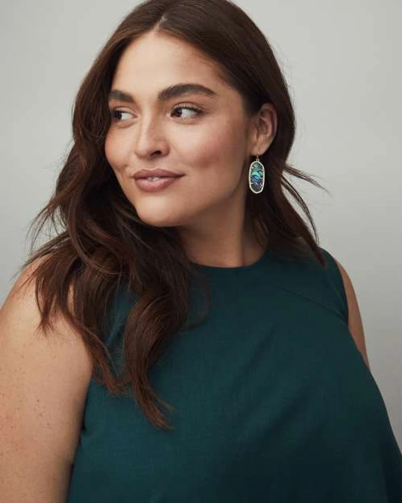 Elle Drop Earrings in Rose Gold