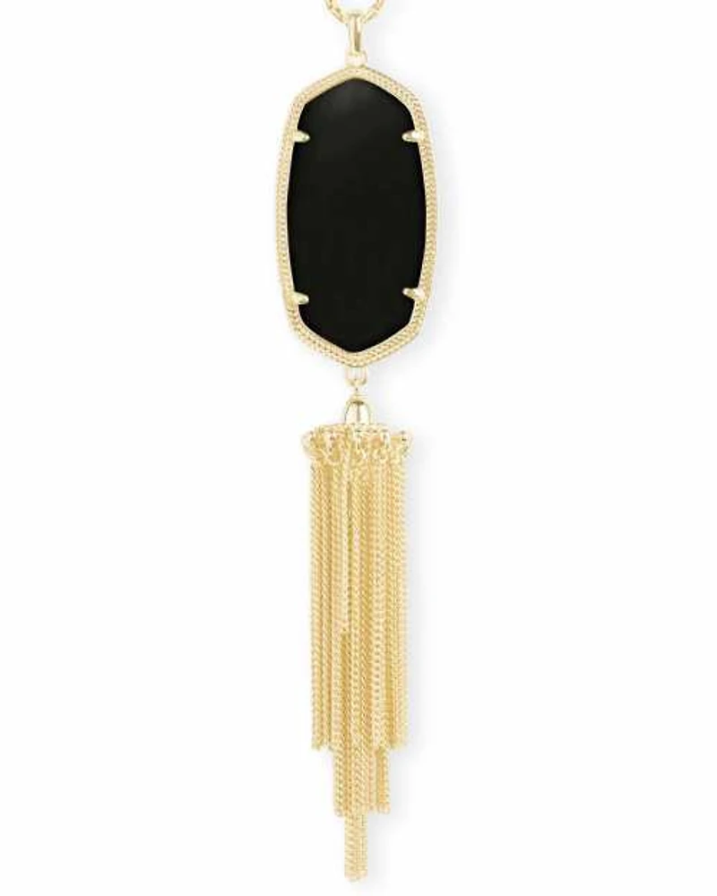 Rayne Long Pendant Necklace Gold