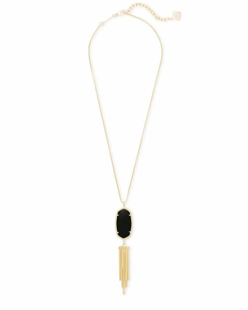 Rayne Long Pendant Necklace Gold