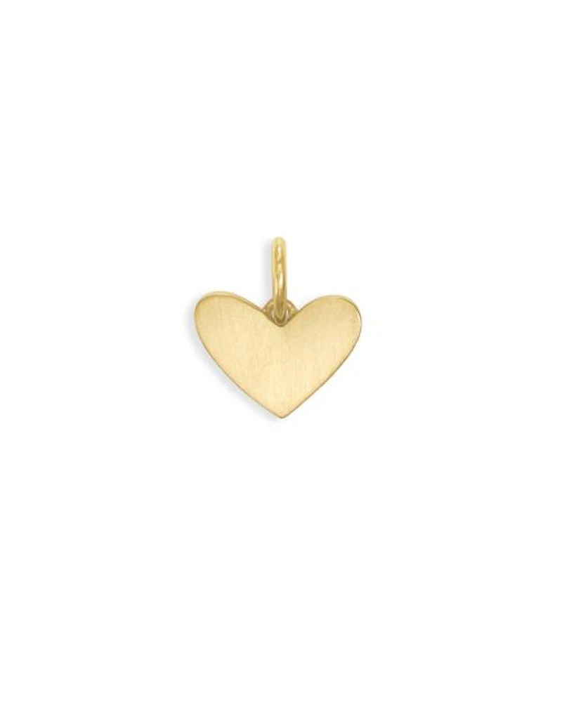 Ari Heart Charm 18k Rose Gold Vermeil