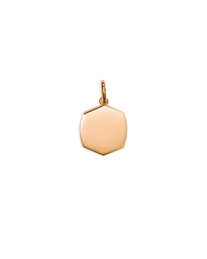 Davis Small Charm in 18k Rose Gold Vermeil