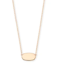 Elisa Pendant Necklace in 18k Rose Gold Vermeil