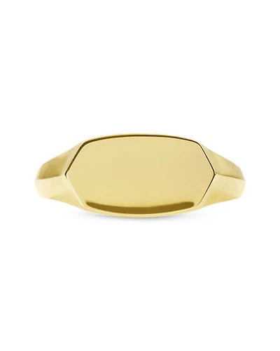 Elisa Signet Ring 18k Gold Vermeil