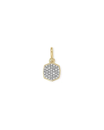 Davis Sterling Silver Charm in White Diamond