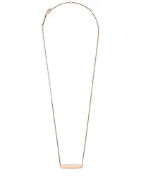 Mattie Bar Pendant Necklace in 18k Rose Gold Vermeil