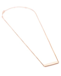 Mattie Bar Pendant Necklace in 18k Rose Gold Vermeil