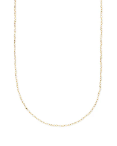 Davis Sterling Silver Beaded Long Necklace in Pyrite