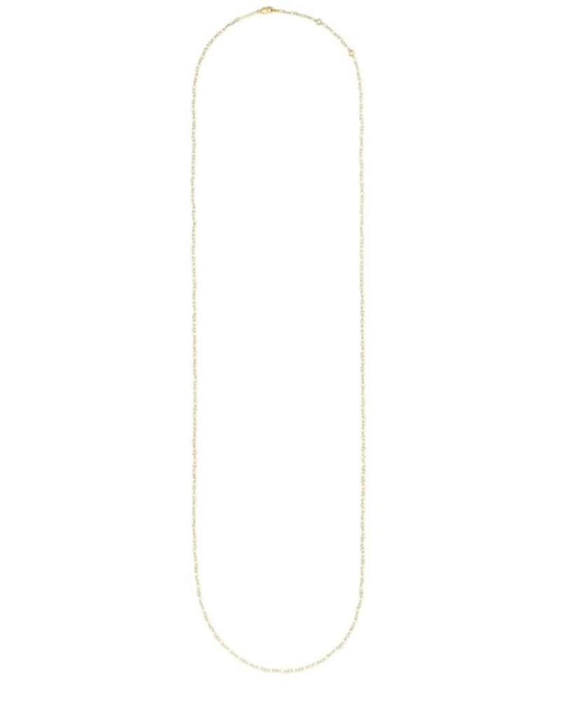 Davis Sterling Silver Beaded Long Necklace in Pyrite