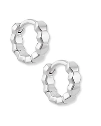 Davis Huggie Earrings in Sterling Silver