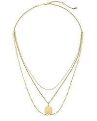 Davis Triple Strand Necklace Sterling Silver