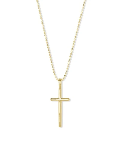 Cross Charm Pendant Necklace Sterling Silver