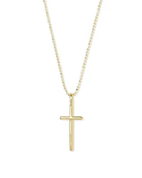 Cross Charm Pendant Necklace Sterling Silver