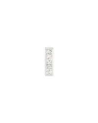 Ciera 18k Gold Vermeil Mini Single Stud Earring in White Topaz